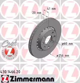 Тормозной диск ZIMMERMANN 430.1466.20