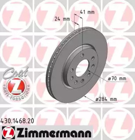 Тормозной диск ZIMMERMANN 430.1468.20