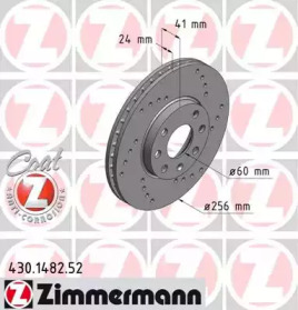 Тормозной диск ZIMMERMANN 430.1482.52