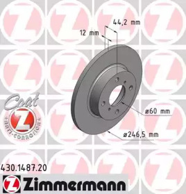 Тормозной диск ZIMMERMANN 430.1487.20