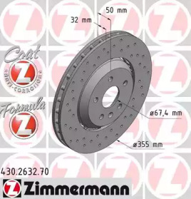 Тормозной диск ZIMMERMANN 430.2632.70