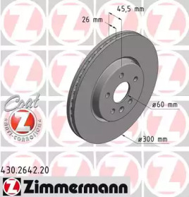 Тормозной диск ZIMMERMANN 430.2642.20