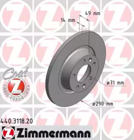 Тормозной диск ZIMMERMANN 440.3118.20