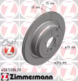 Тормозной диск ZIMMERMANN 450.5206.20