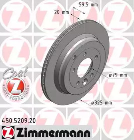 Тормозной диск ZIMMERMANN 450.5209.20