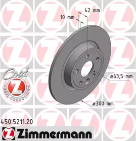 Тормозной диск ZIMMERMANN 450.5211.20