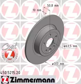 Тормозной диск ZIMMERMANN 450.5215.20