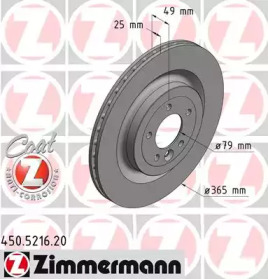 Тормозной диск ZIMMERMANN 450.5216.20