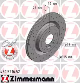 Тормозной диск ZIMMERMANN 450.5216.52