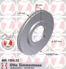 Тормозной диск ZIMMERMANN 460.1504.52