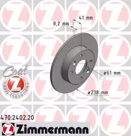 Тормозной диск ZIMMERMANN 470.2402.20