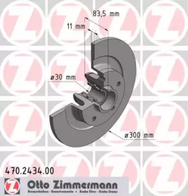 Тормозной диск ZIMMERMANN 470.2434.00