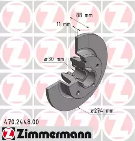 Тормозной диск ZIMMERMANN 470.2448.00