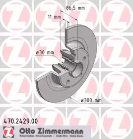 Тормозной диск ZIMMERMANN 470.2429.00