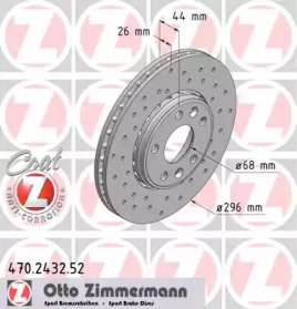 Тормозной диск ZIMMERMANN 470.2432.52