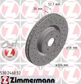 Тормозной диск ZIMMERMANN 530.2460.52