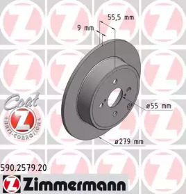 Тормозной диск ZIMMERMANN 590.2579.20