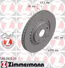 Тормозной диск ZIMMERMANN 590.2825.20