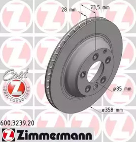 Тормозной диск ZIMMERMANN 600.3239.20