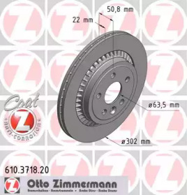 Тормозной диск ZIMMERMANN 610.3718.20