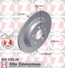 Тормозной диск ZIMMERMANN 610.3703.20