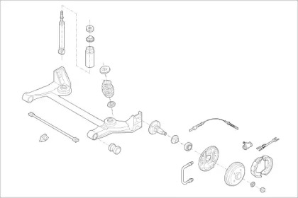 Подвеска колеса DELPHI OPEL-00545-R