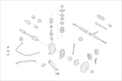 Подвеска колеса DELPHI OPEL-00545-F