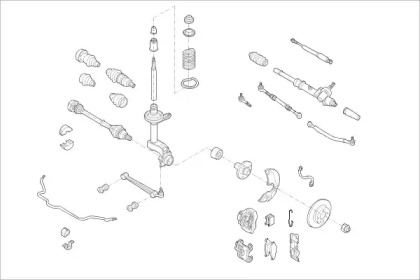 Подвеска колеса DELPHI VW-01601-F