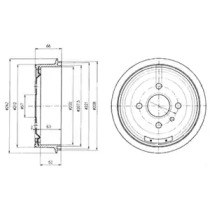 Тормозный барабан DELPHI BF102