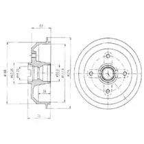 Тормозный барабан DELPHI BF107