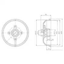 Тормозный барабан DELPHI BF111