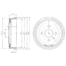 Тормозный барабан DELPHI BF151