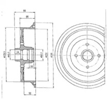 Тормозный барабан DELPHI BF182