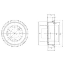 Тормозный барабан DELPHI BF2