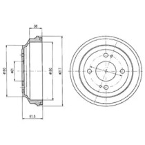 Тормозный барабан DELPHI BF204