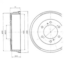 Тормозный барабан DELPHI BF241