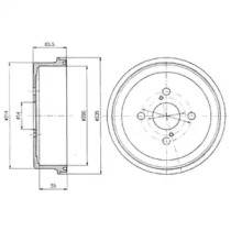 Тормозный барабан DELPHI BF250