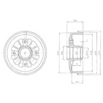 Тормозный барабан DELPHI BF270