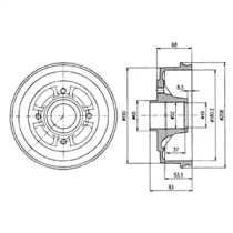 Тормозный барабан DELPHI BF272