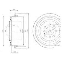 Тормозный барабан DELPHI BF273