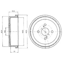 Тормозный барабан DELPHI BF278