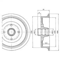 Тормозный барабан DELPHI BF284