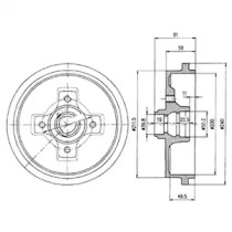 Тормозный барабан DELPHI BF310