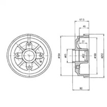 Тормозный барабан DELPHI BF324