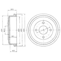 Тормозный барабан DELPHI BF369