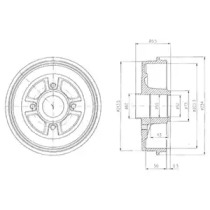 Тормозный барабан DELPHI BF380