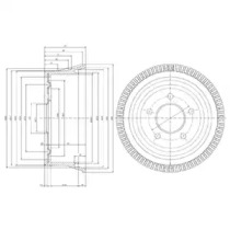 Тормозной барабан DELPHI BF387