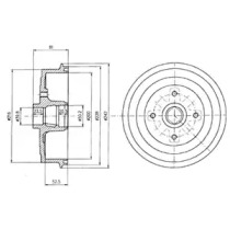 Тормозный барабан DELPHI BF399