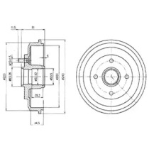 Тормозный барабан DELPHI BF402