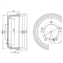 Тормозный барабан DELPHI BF404